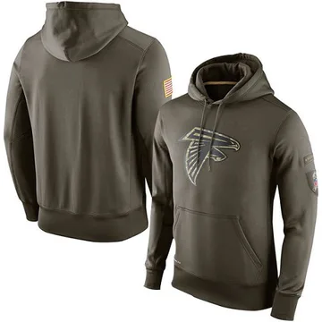Men/'s Atlanta Falcons Sweatshirt Salute to Service Sideline Therma Hoodie 2019