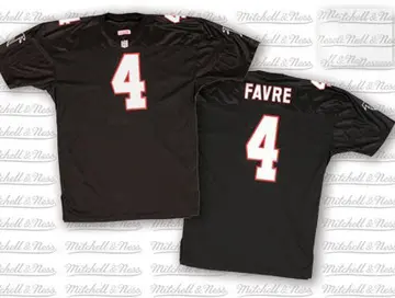 Men's Brett Favre Atlanta Falcons Authentic Black Throwback Jersey