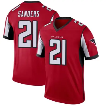 Men's Deion Sanders Atlanta Falcons Legend Red Jersey