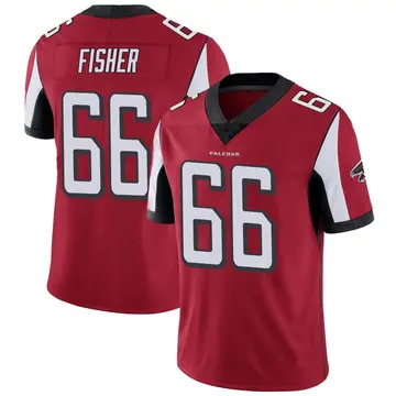 Men's Joey Fisher Atlanta Falcons Limited Red Team Color Vapor Untouchable Jersey