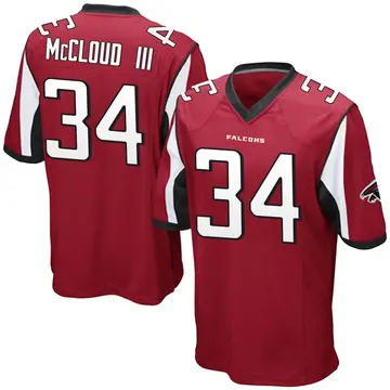 Men's Ray-Ray McCloud III Atlanta Falcons Game Red Team Color Jersey