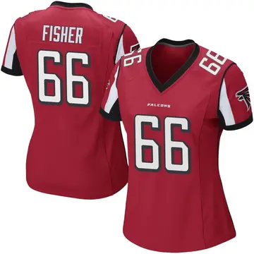 Women's Joey Fisher Atlanta Falcons Game Red Team Color Jersey