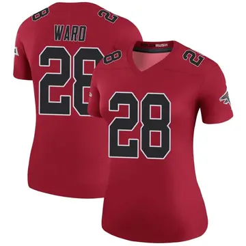 Women's Terron Ward Atlanta Falcons Legend Red Color Rush Jersey