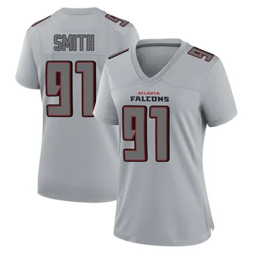 Women's Za'Darius Smith Atlanta Falcons Game Gray Atmosphere Fashion Jersey