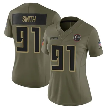 Women's Za'Darius Smith Atlanta Falcons Limited Olive 2025 Salute to Service Jersey
