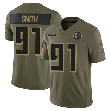 Youth Za'Darius Smith Atlanta Falcons Limited Olive 2025 Salute to Service Jersey